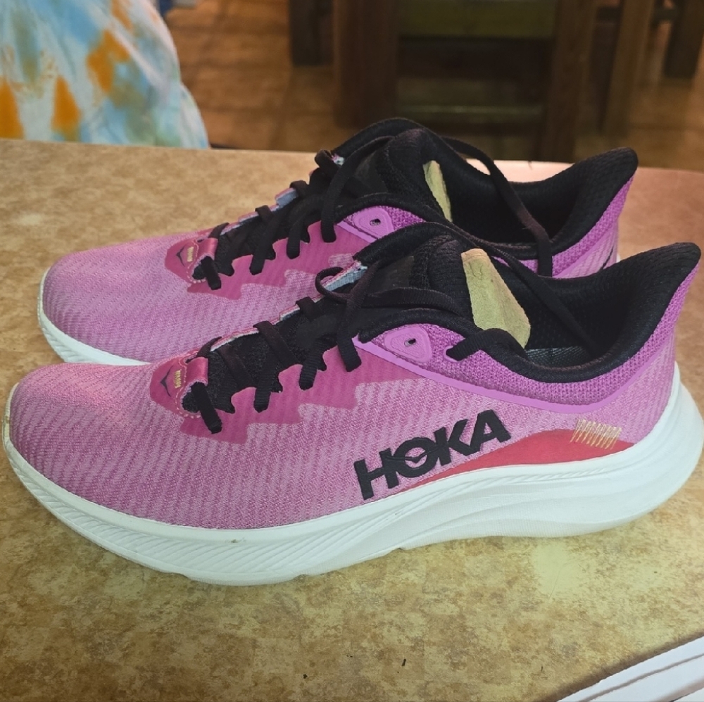 Hoka Women's Vibrant Pink Athletic Shoes